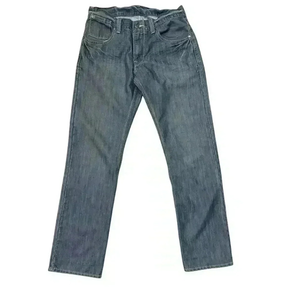 Vintage Levis 514 Jeans Mens 31 x 32 Straight Fit Medium Wash Blue Grunge Skater - Picture 5 of 15